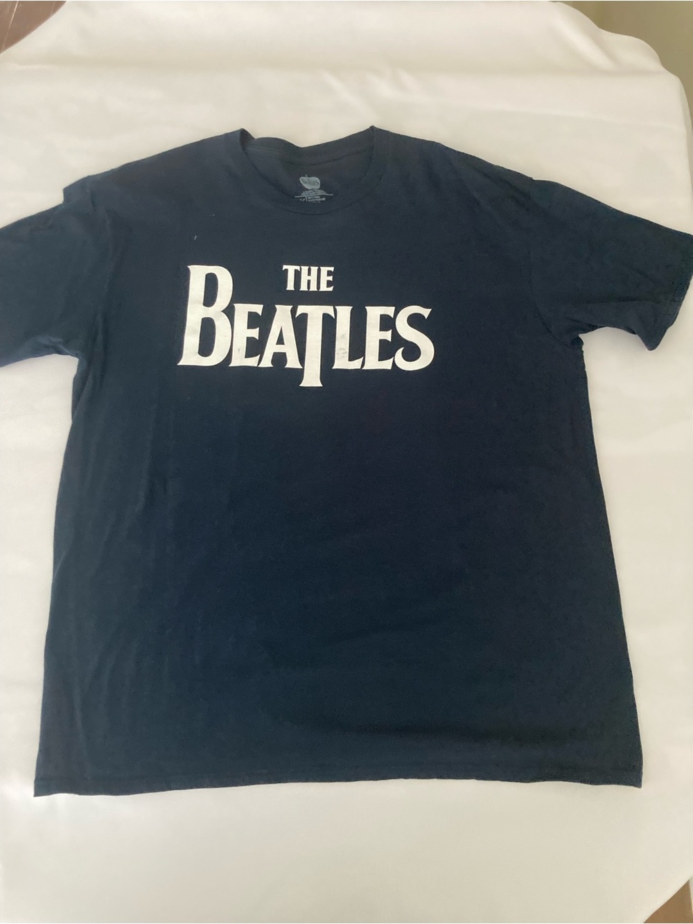 The Beatles Dark Blue Tee with White Logo